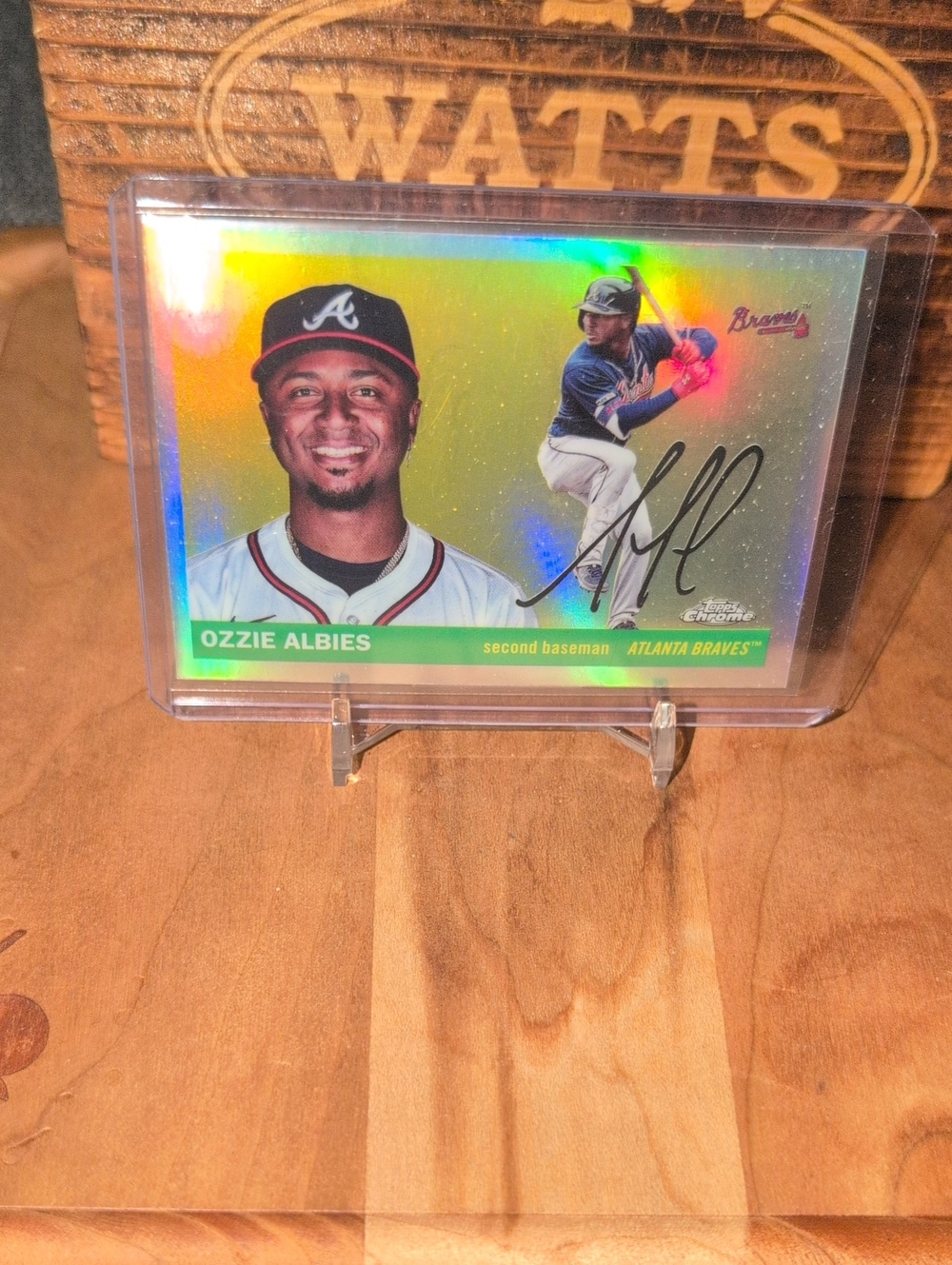 2025 Topps Chrome Ozzie Albies Silver Refractor Braves